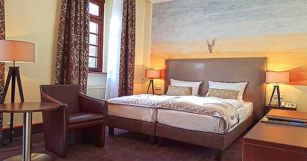 Doppelzimmer im Kavaliershaus im Jagd Schlosshotel