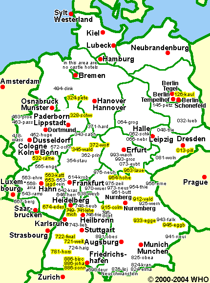 Landkarte Deutschland burgen-schloesser-430-7, © 2000-2002 WHO